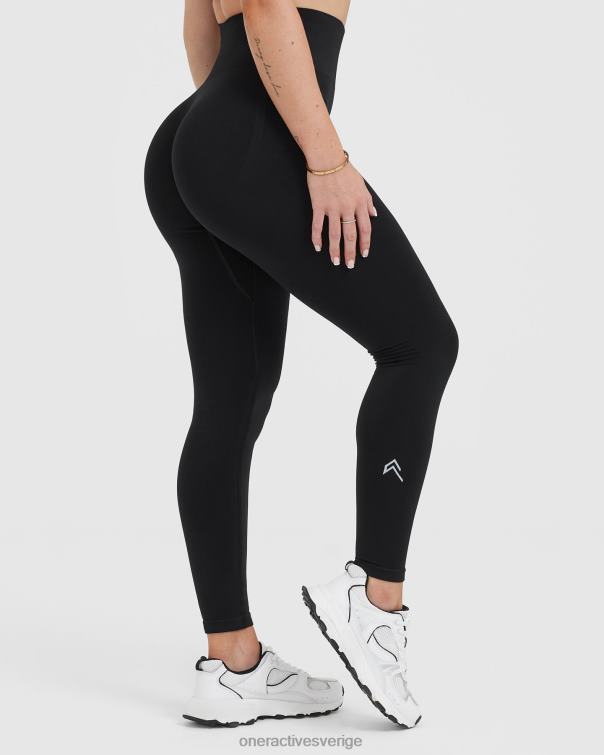 Kläder svart 4B0467 lätta sömlösa leggings 1 Oner Active