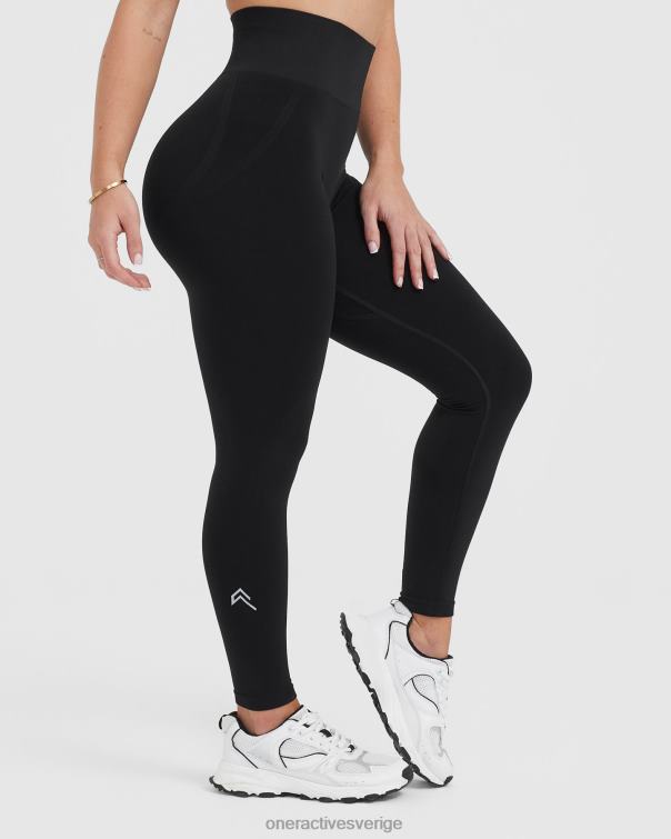 Kläder svart 4B0467 lätta sömlösa leggings 1 Oner Active