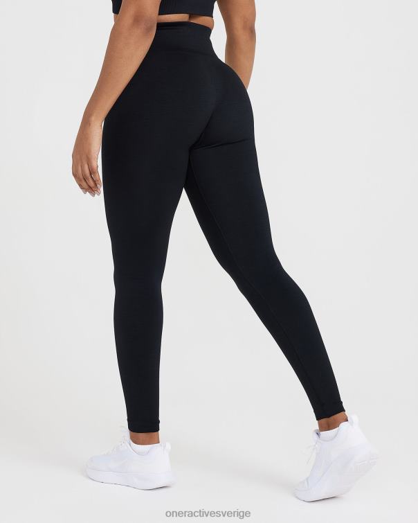 Kläder svart märgel 4B04658 klassiska sömlösa 2.0 leggings Oner Active