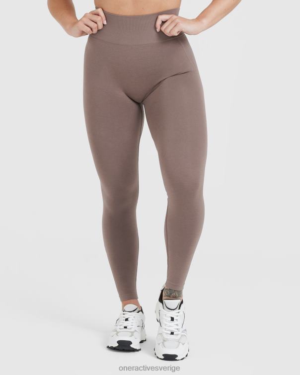 Kläder tvättad kallbrun 4B0463 lätta sömlösa leggings 1 Oner Active