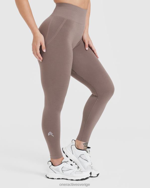 Kläder tvättad kallbrun 4B0463 lätta sömlösa leggings 1 Oner Active