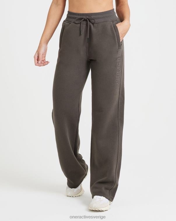 Kläder djup taupe 4B04688 klassisk lounge jogger med raka ben Oner Active
