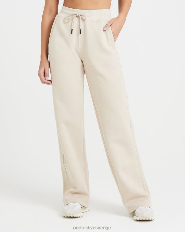 Kläder sand 4B04675 klassisk lounge jogger med raka ben Oner Active