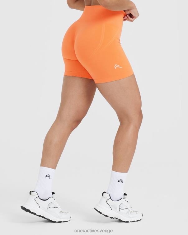 Kläder aprikos apelsin 4B046298 smidiga sömlösa shorts 2 Oner Active