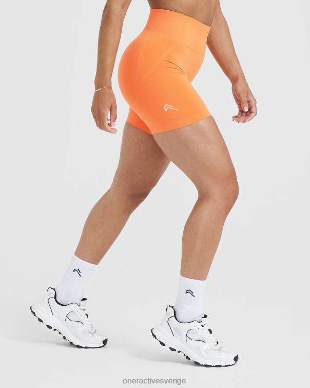 Kläder aprikos apelsin 4B046298 smidiga sömlösa shorts 2 Oner Active
