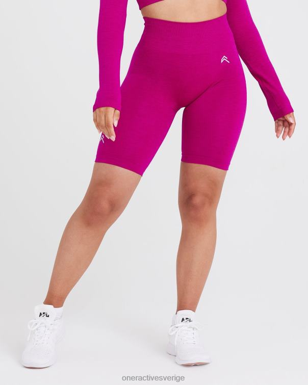 Kläder fuchsia 4B046355 smidiga sömlösa cykelshorts 3 Oner Active
