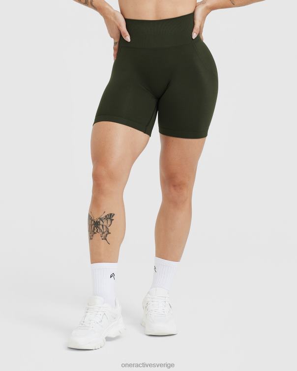 Kläder kaki 4B046251 smidiga sömlösa shorts 1 Oner Active