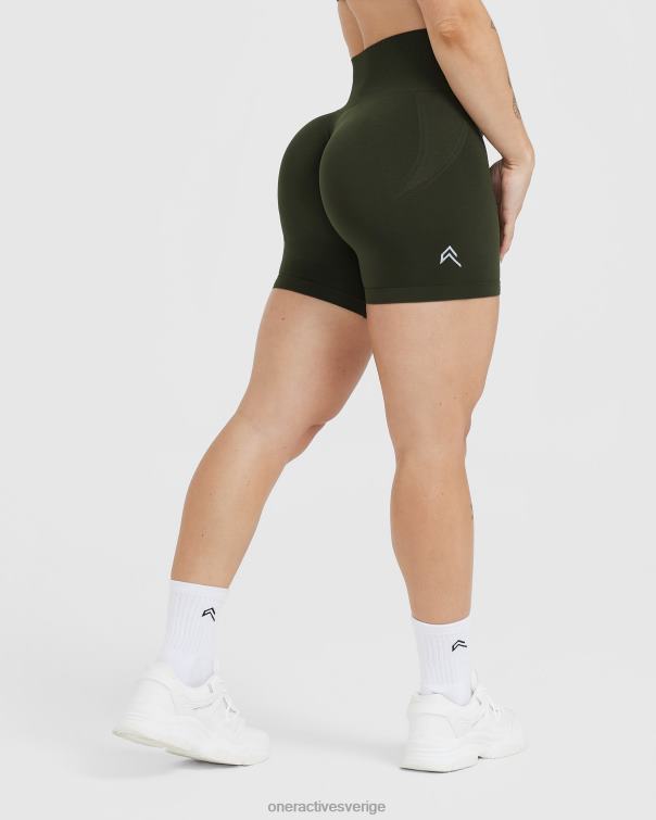 Kläder kaki 4B046251 smidiga sömlösa shorts 1 Oner Active