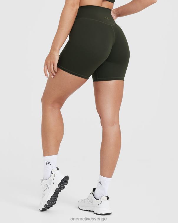 Kläder kaki 4B046309 tidlösa shorts med hög midja Oner Active