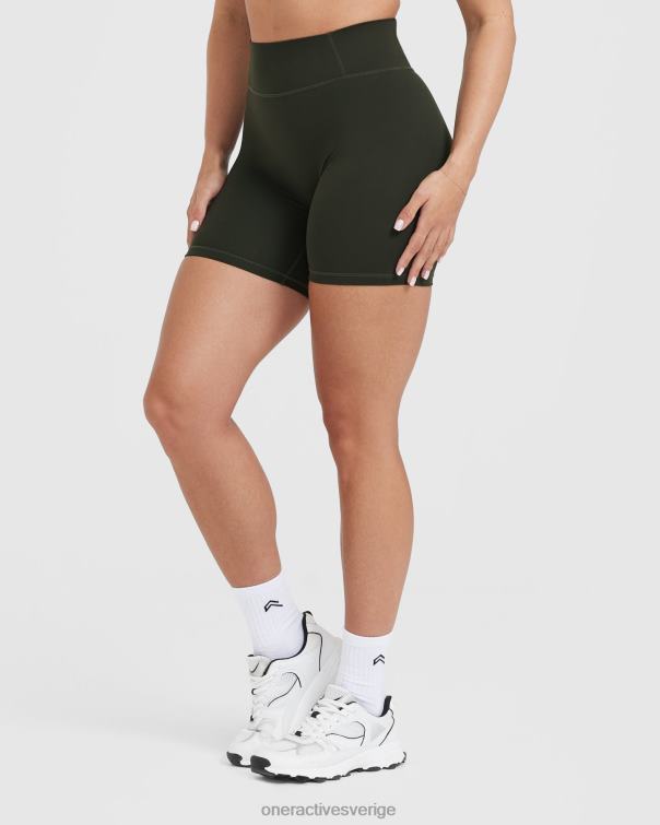 Kläder kaki 4B046309 tidlösa shorts med hög midja Oner Active