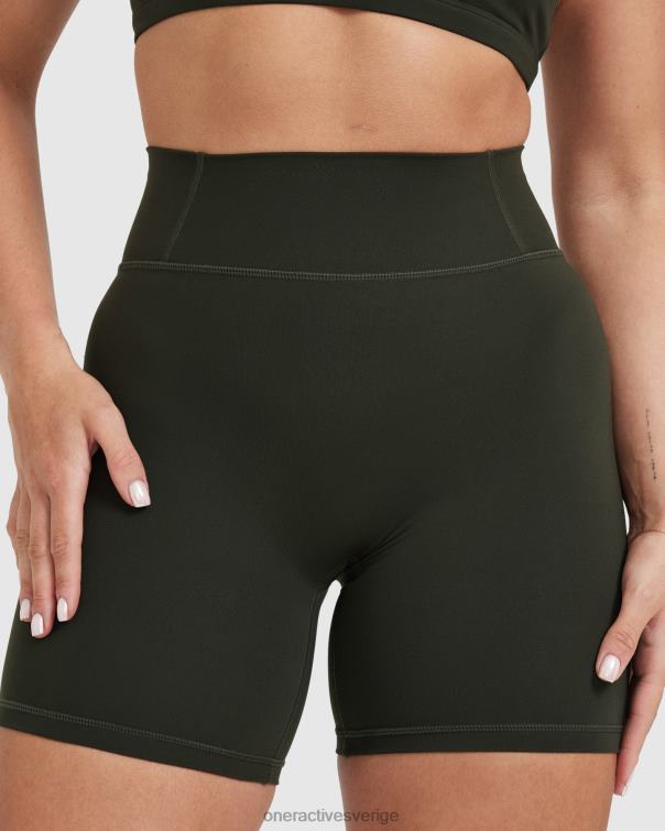 Kläder kaki 4B046309 tidlösa shorts med hög midja Oner Active