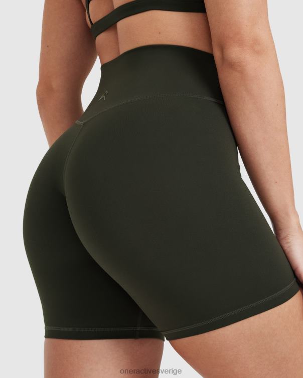 Kläder kaki 4B046309 tidlösa shorts med hög midja Oner Active