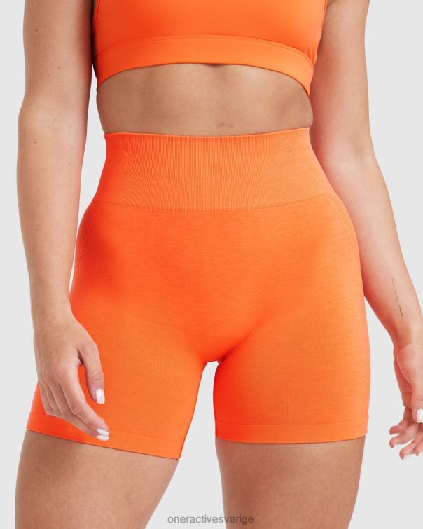 Kläder mandarin apelsin 4B046313 smidiga sömlösa shorts 2 Oner Active