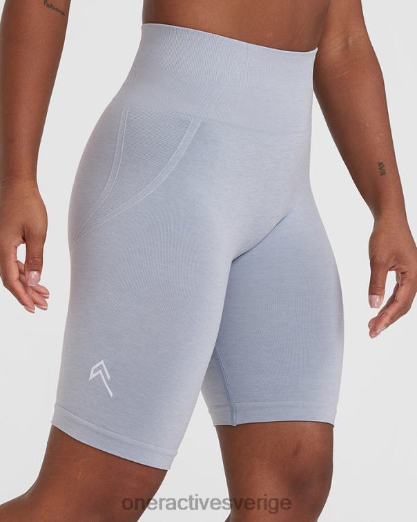 Kläder metallgrå 4B046236 smidiga sömlösa cykelshorts 1 Oner Active