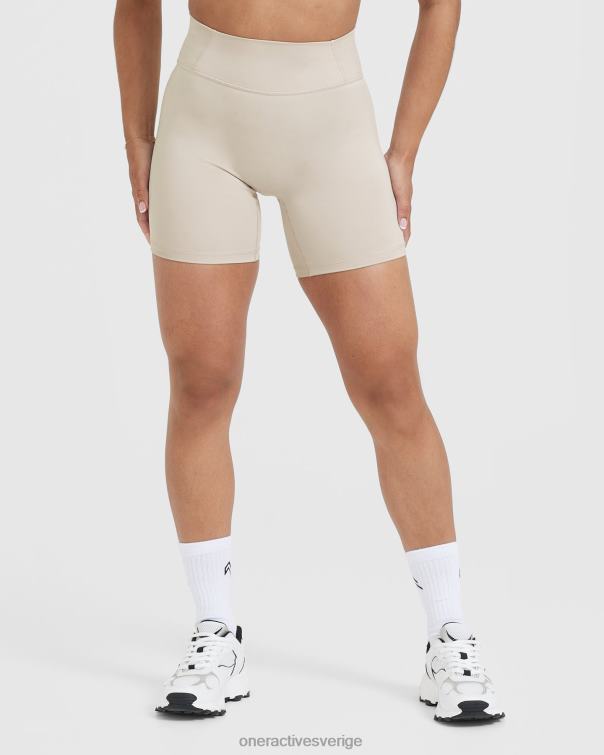 Kläder sand 4B046296 tidlösa shorts med hög midja Oner Active
