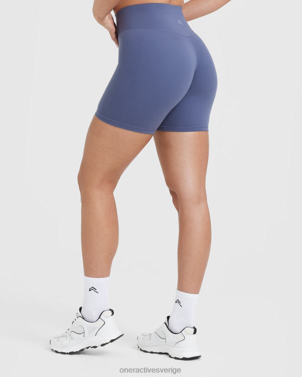 Kläder skifferblå 4B046310 tidlösa shorts med hög midja Oner Active