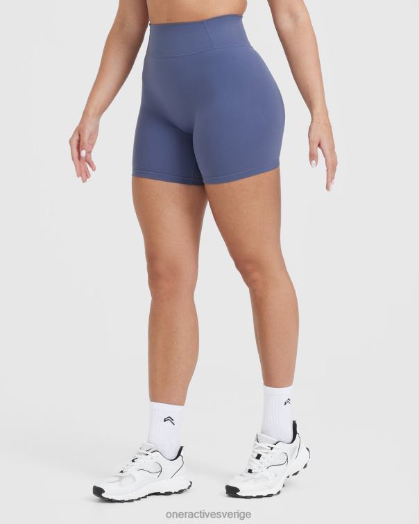 Kläder skifferblå 4B046310 tidlösa shorts med hög midja Oner Active