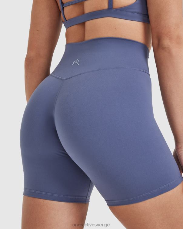 Kläder skifferblå 4B046310 tidlösa shorts med hög midja Oner Active
