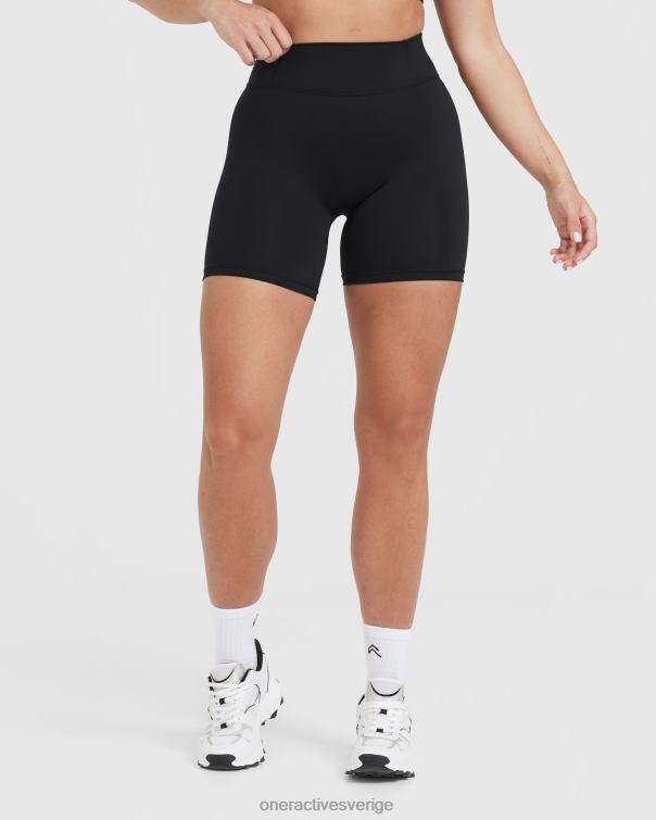 Kläder svart 4B046281 tidlösa shorts med hög midja Oner Active