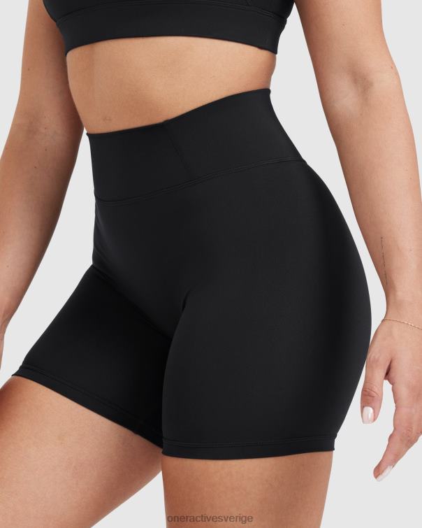 Kläder svart 4B046281 tidlösa shorts med hög midja Oner Active