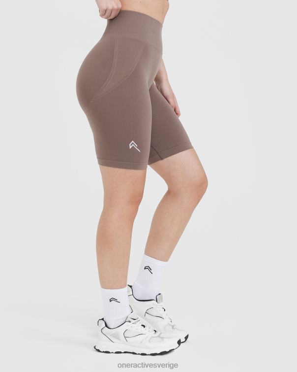 Kläder tvättad kallbrun 4B046240 smidiga sömlösa cykelshorts 1 Oner Active